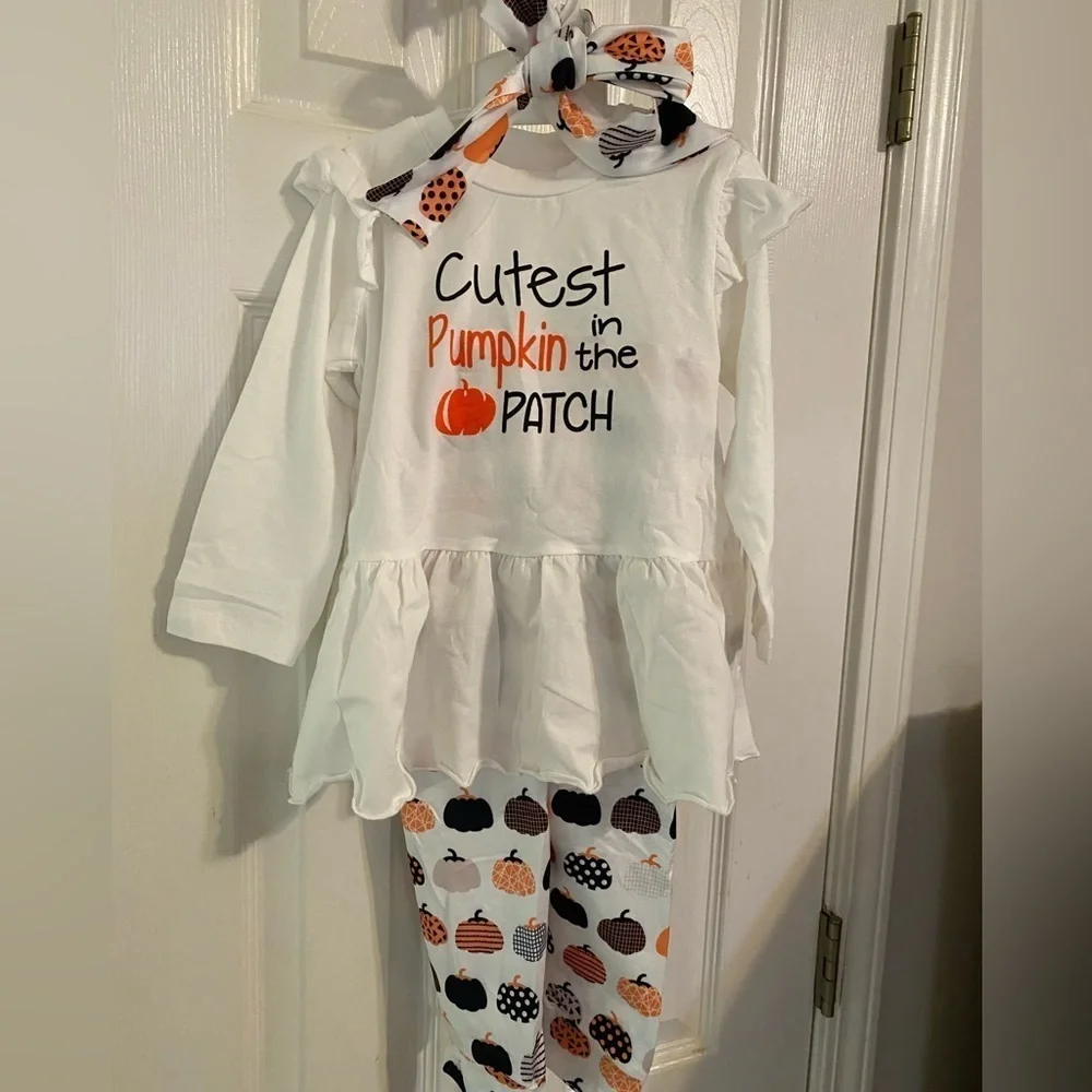 New Cutest Pumpkin in the Patch‎ Outfit & Headband